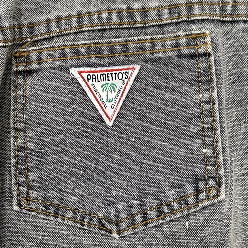 Vintage 90s Palmetto High Rise Jeans Women 9 Color block Tapered USA Cotton - Picture 9 of 11